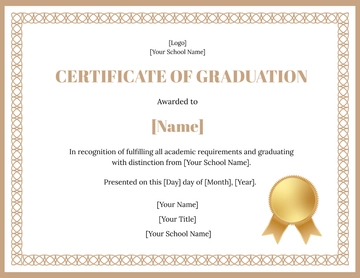 Blank Classic Graduation Certificate Template - Edit Online & Download