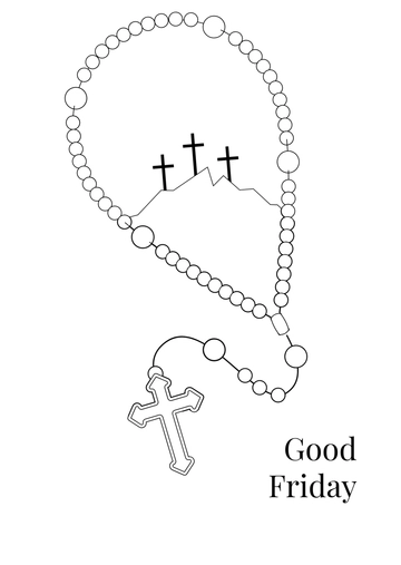 Religious Good Friday Drawing Design Template - Edit Online & Download
