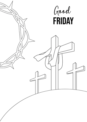Good Friday Celebration Drawing Template - Edit Online & Download