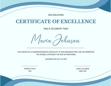 Human Resources Employee Certificate Template - Edit Online & Download