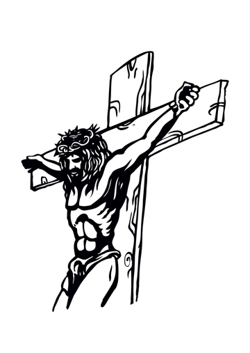 Free Good Friday Crucifixion Drawing Template to Edit Online
