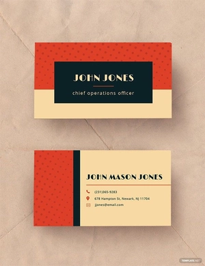 Vintage Business Card Template