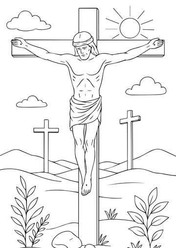 Free Good Friday Drawing for Kids Template to Edit Online | Template.net