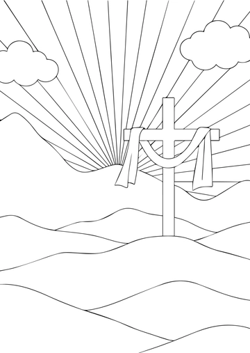 Free Blank Good Friday Color Drawing Template to Edit Online | Template.net
