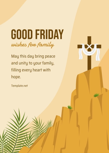 Free Good Friday Wishes for Family Template to Edit Online