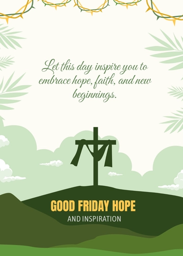 Free Good Friday Inspirational Wishes Template to Edit Online