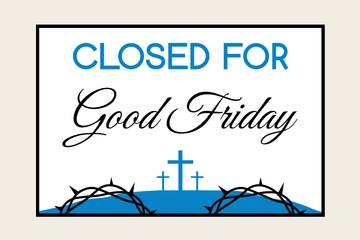 Free Good Friday Sign Template to Edit Online