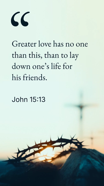 Free Good Friday Bible Quote Template to Edit Online