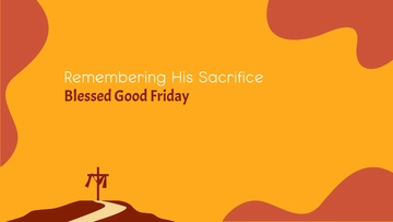 Free Good Friday Presentation Background Template to Edit Online