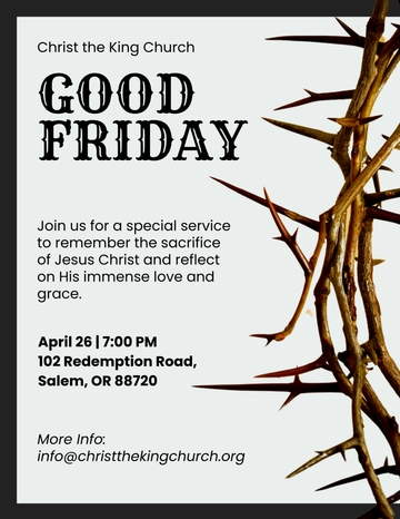 Christian Good Friday Flyer Template to Download