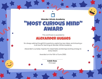 Free Superlative Certificate Template for Kids to Edit Online
