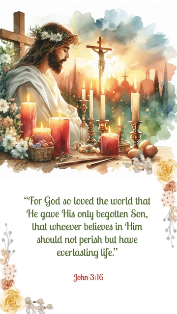 Free Good Friday Bible Verse Template to Edit Online