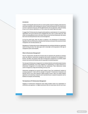 Infrastructure Management White Paper Template
