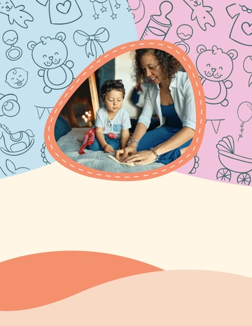 Free Background Handdrawn Babysitting Flyer Template to Edit Online