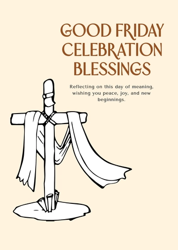 Free Modern Good Friday Celebration Wishes Template to Edit Online