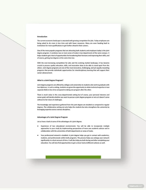 Joint Education White Paper Template