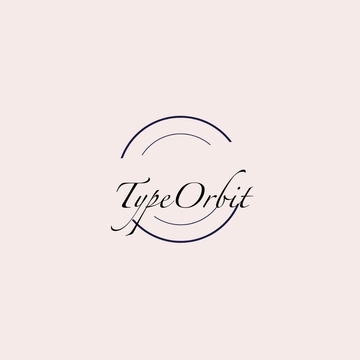 Free Typography Circular Logo to Edit Online