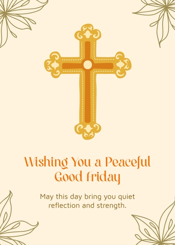 Free Corporate Good Friday Wishes Template to Edit Online