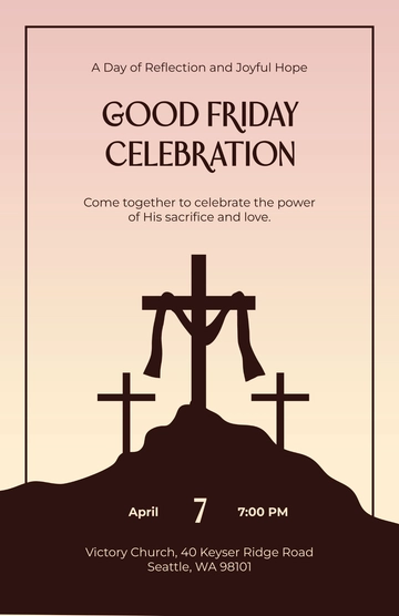 Free Good Friday Celebration Poster Template to Edit Online