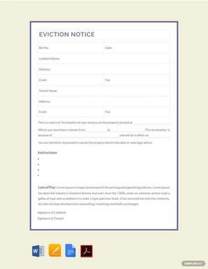 Simple Eviction Notice Template