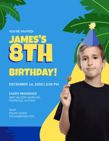 Free Creative Summer Birthday Flyer Template to Edit Online