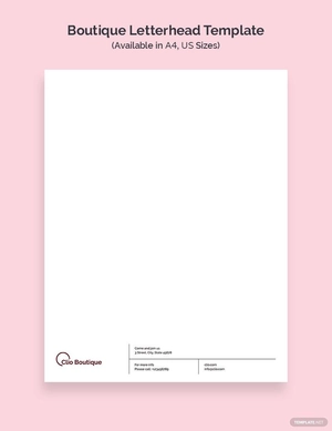 Boutique Letterhead Template