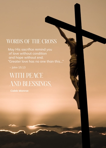 Free Good Friday Wishes Quote Template to Edit Online