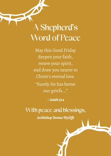 Free Good Friday Wishes Message Template to Edit Online