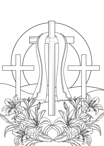 Free Religious Easter Drawing Template to Edit Online