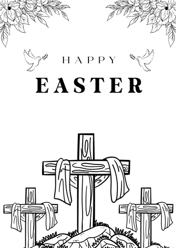 Free Creative Easter Holiday Drawing Template to Edit Online
