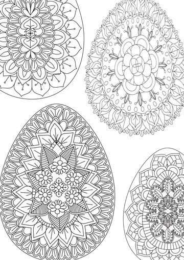 Free Elegant Background Easter Drawing Template to Edit Online