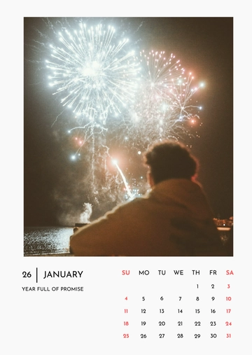 Free January 2026 Calendar Template to Edit Online