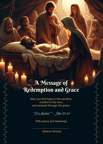 Free Good Friday Bible Wishes Template to Edit Online