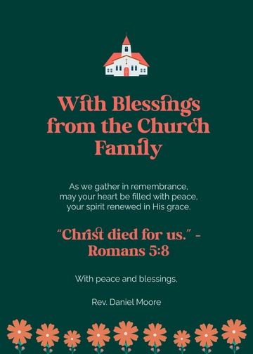 Free Simple Good Friday Church Wishes Template to Edit Online