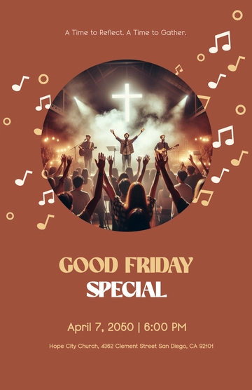 Free Good Friday Promotional Poster Template to Edit Online