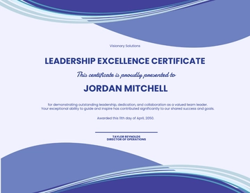 Free Team Leadership Certificate Template to Edit Online