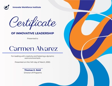 Free Creative Workplace Leadership Certificate Template to Edit Online