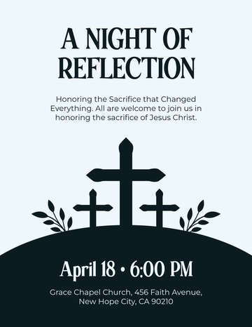 Free Symbolic Good Friday Flyer Template to Edit Online