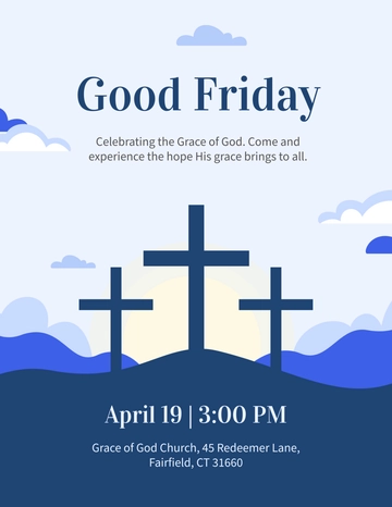 Free Grace of God Good Friday Flyer Template to Edit Online