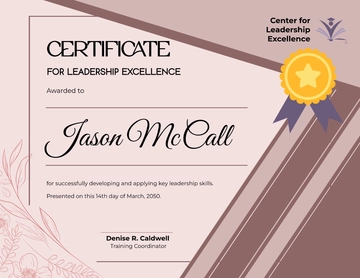 Free Aesthetic Leadership Skills Certificate Template to Edit Online