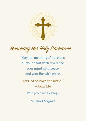 Free Relgious Good Friday Wishes Template to Edit Online