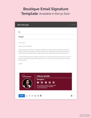 Boutique Email Signature Template