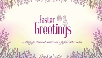 Free Easter Business Card Template to Edit Online