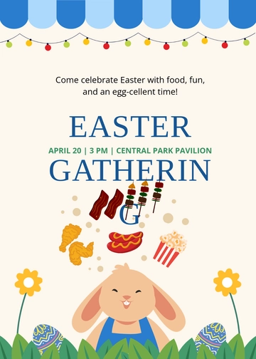 Free Easter Invitation Card Template to Edit Online