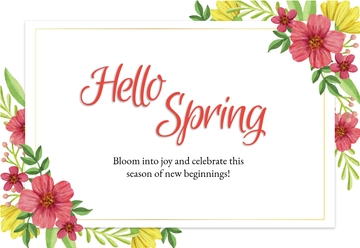 Free Spring Easter Card Template to Edit Online