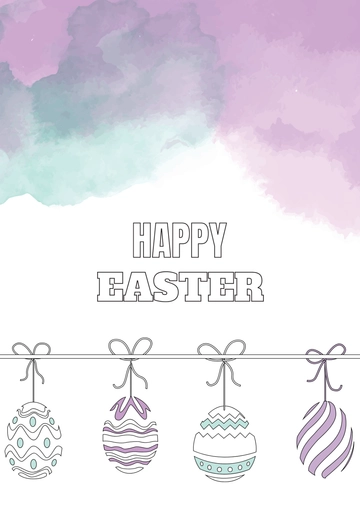 Free Easter Painting Drawing Template to Edit Online