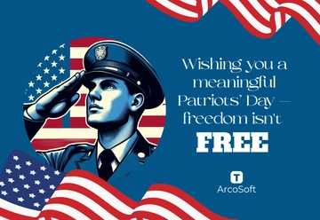Free Printable Patriots' Day Template to Edit Online