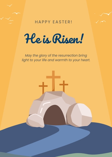 Free Religious Easter Wishes Template to Edit Online