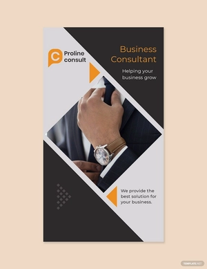 Business Consultant Whatsapp Post Template