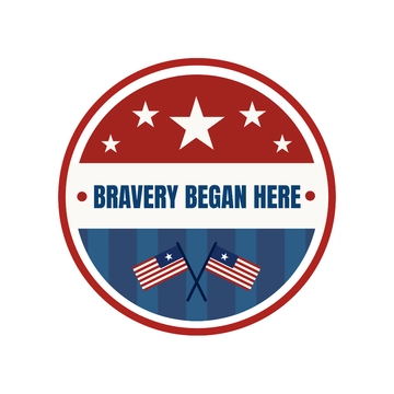 Free Patriots' Day Sticker Template to Edit Online